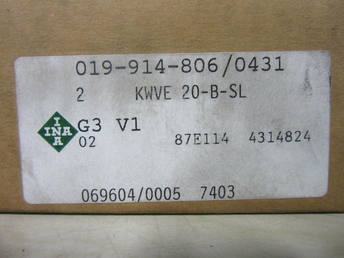 INA KWVE 20-B-SL -unopened-