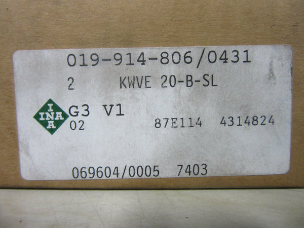 INA KWVE 20-B-SL -unopened-