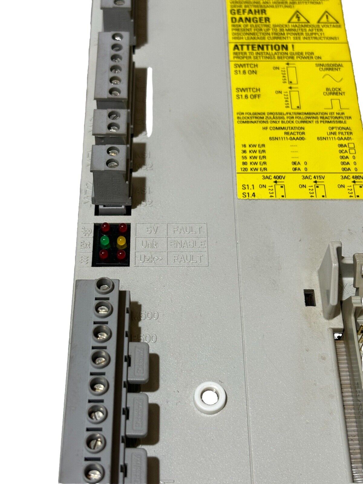 Siemens SIMODRIVE 6SN1145-1BA01-OBA2 A5E00474457 Version D