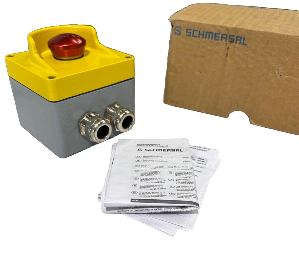 SCHMERSAL MBGHAC311YE-EDRZ40.1RT-DS NOT-HALT-Befehlsgerätebox OVP