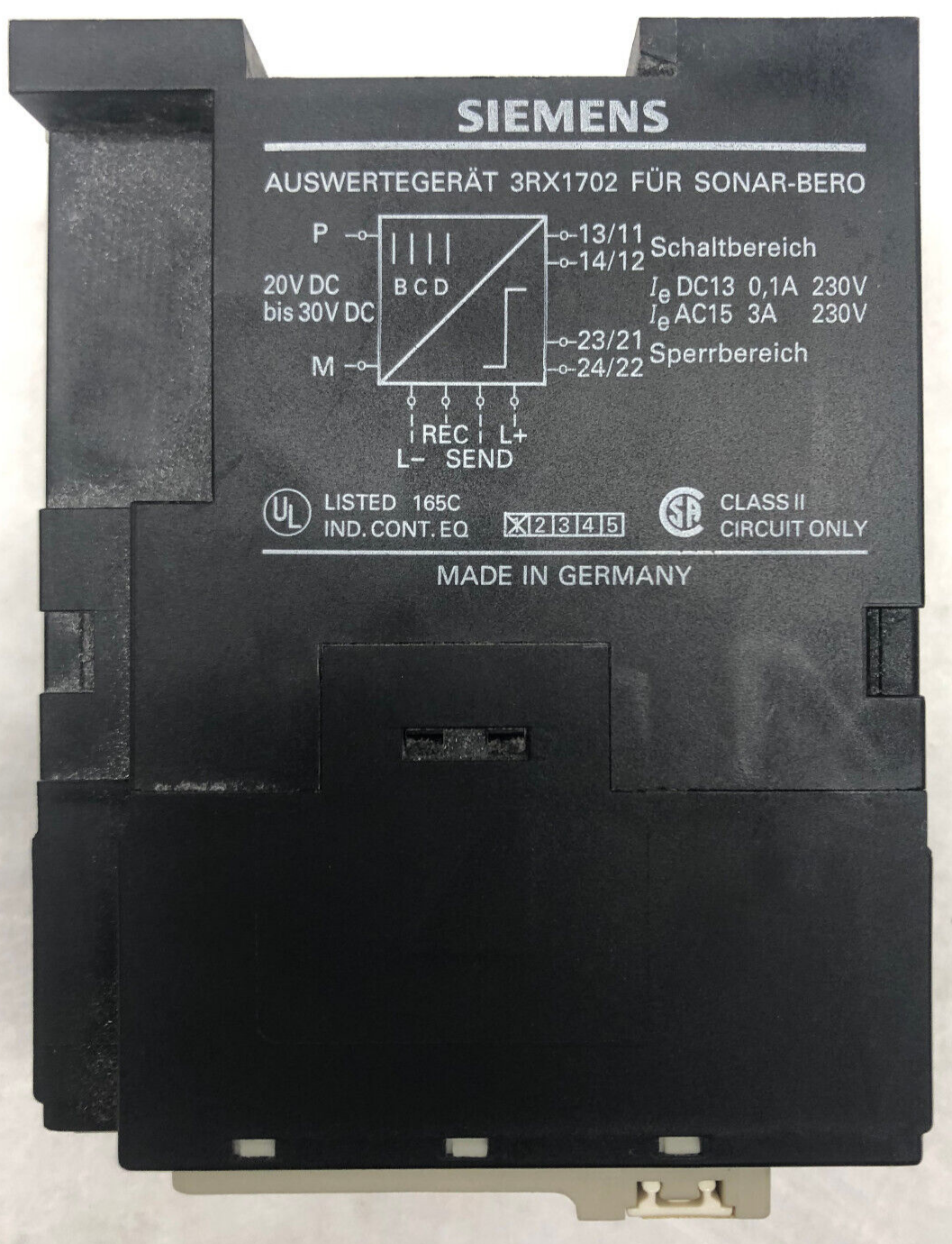 Siemens Auswertegerät 3RX1702 für SONAR-BERO