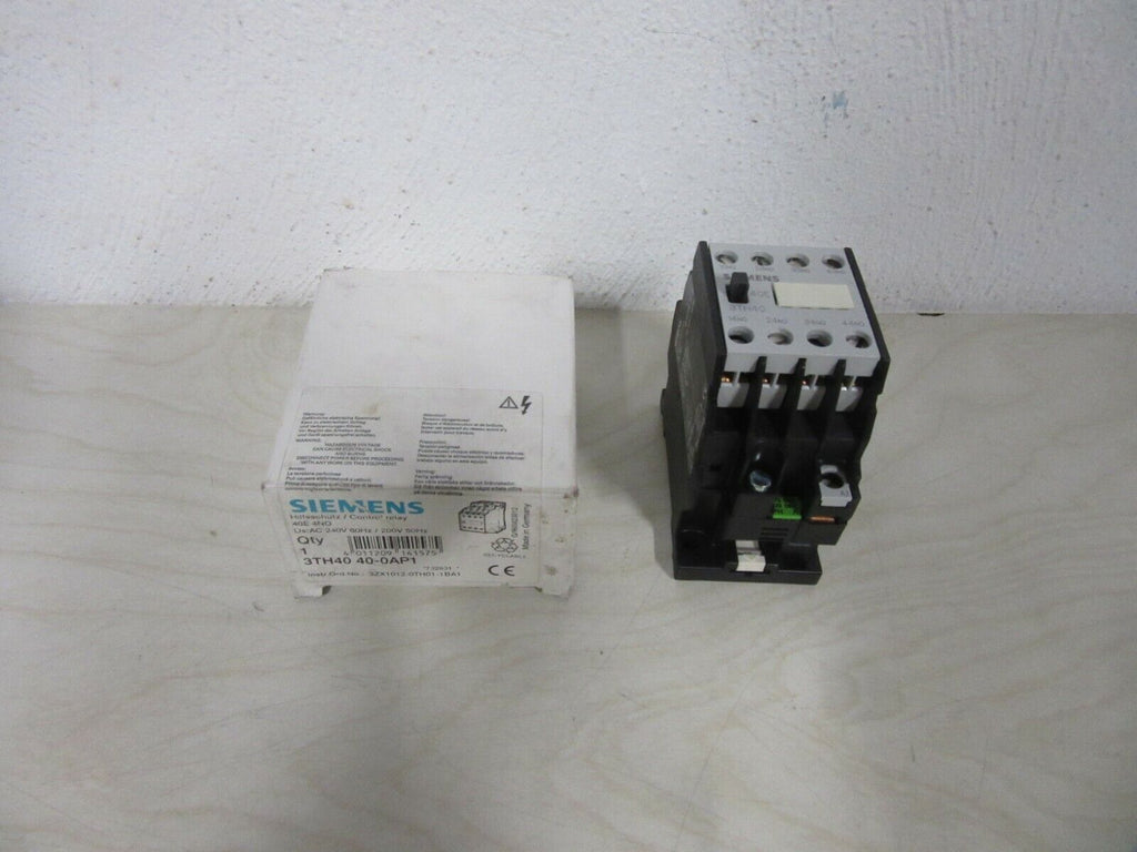 Siemens Hilfsschütz Control Relay 3TH40 40-0AP1 4TH400-0A