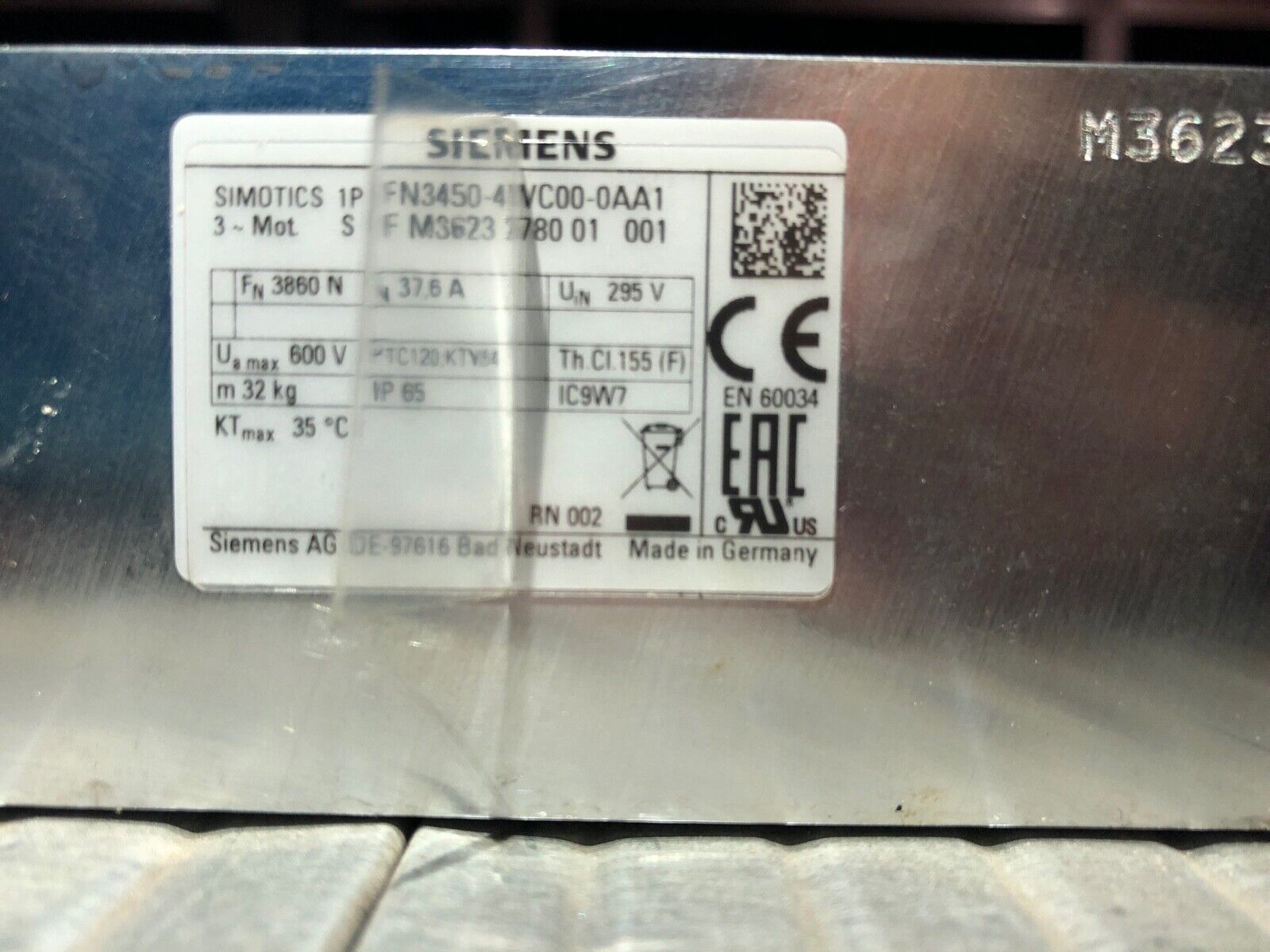 Siemens 1FN3450-4WC00-0AA1 Linearmotor Primärteil