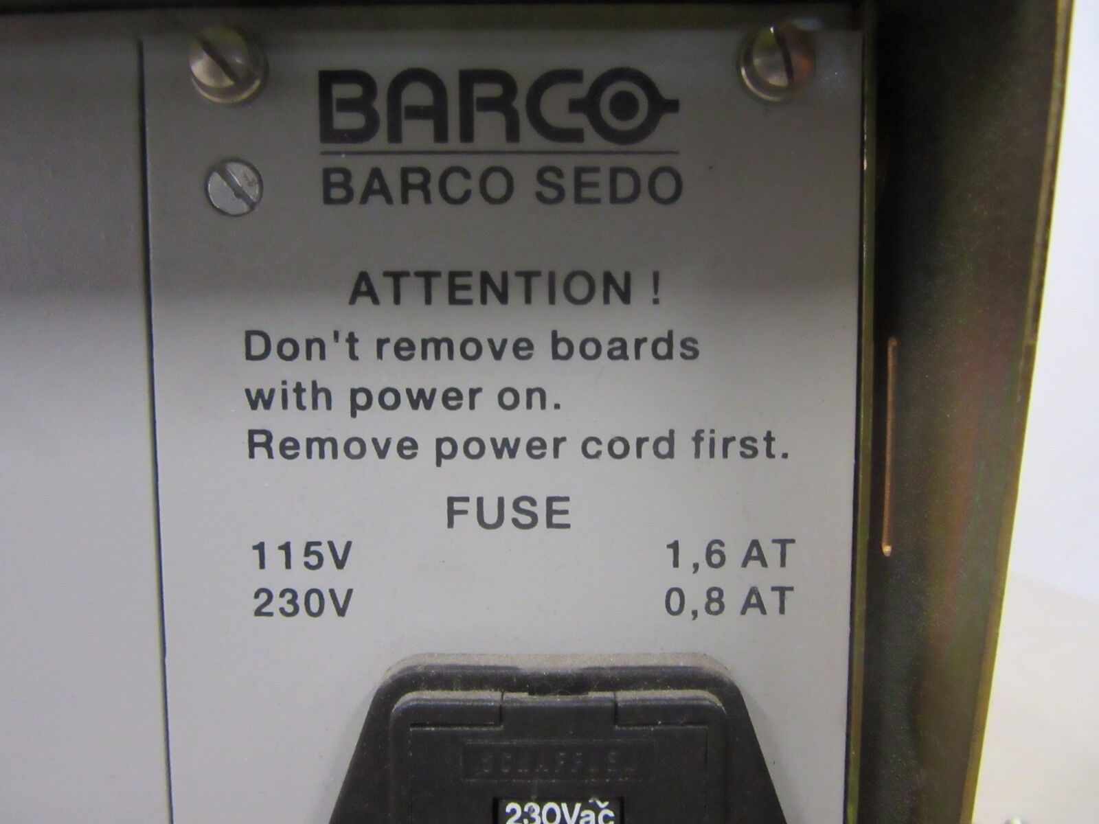 BARCO Sedomat 2000 (A902019) 14F1