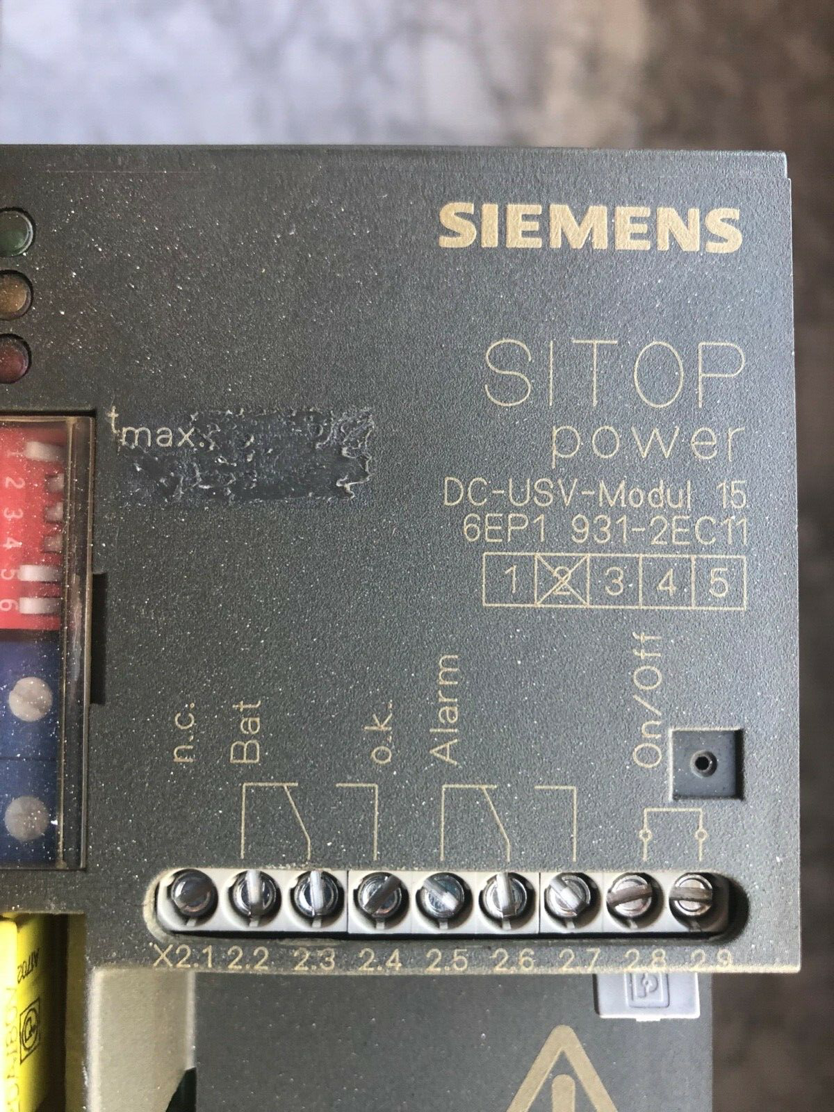 Siemens Simatic S7 Power DC-USV-Modul 15 6EP1 931-2EC11 6EP1 931-2EC11 E-Stand:2