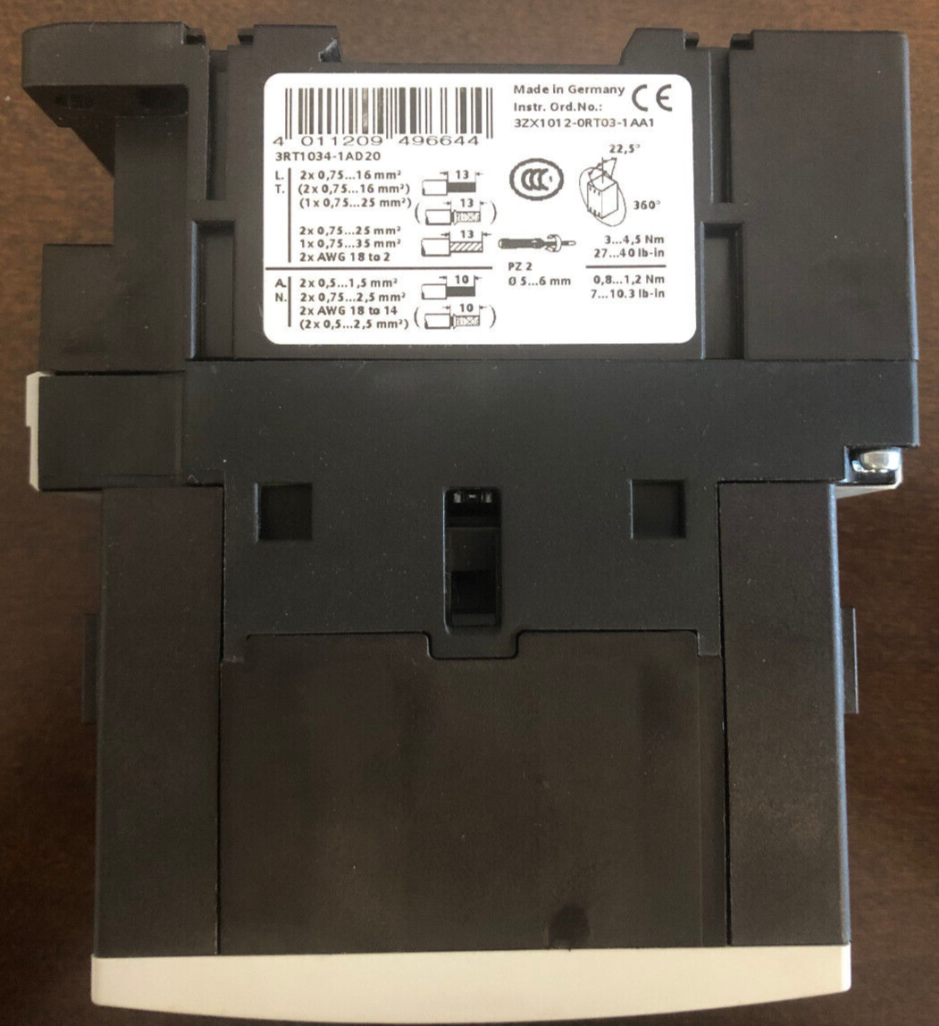 Siemens Schütz Contactor 3RT 1034-1AD20 400V 15KW, 42V Spulenspannung