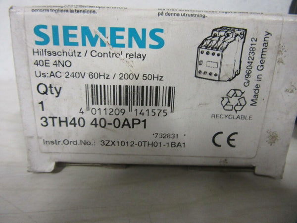 Siemens Hilfsschütz Control Relay 3TH40 40-0AP1 4TH400-0A