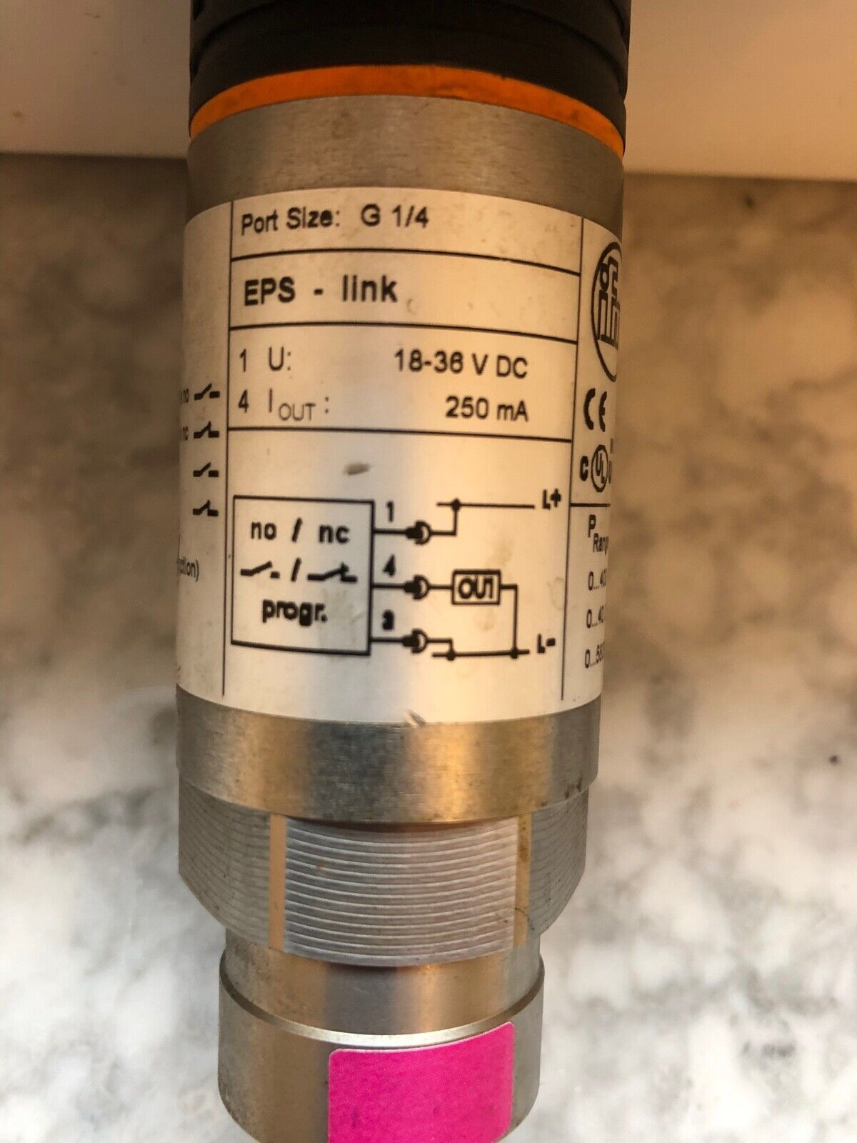 IFM Drucksensor mit Display PN5000 PN-400-SBR14-HFPKG/US/ /V