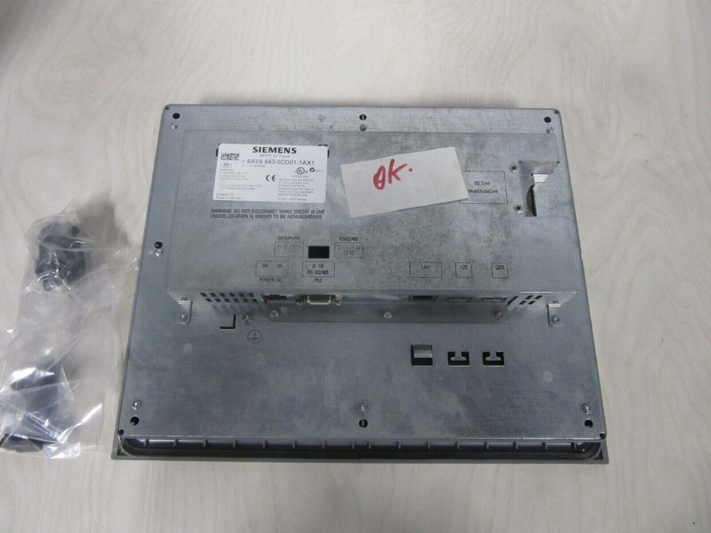 Siemens MP277 10" Touch 6AV6 643-0CD01-1AX1 E-Stand: 17 Multi Panel 