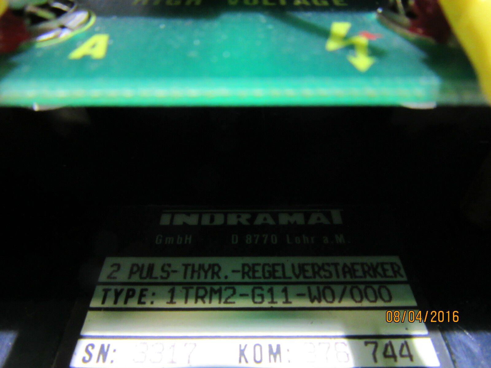 Indramat 1 TRM 2 | 1TRM2-G11-W0/000 | 2 Puls-Thyr.-Regelverstaerker