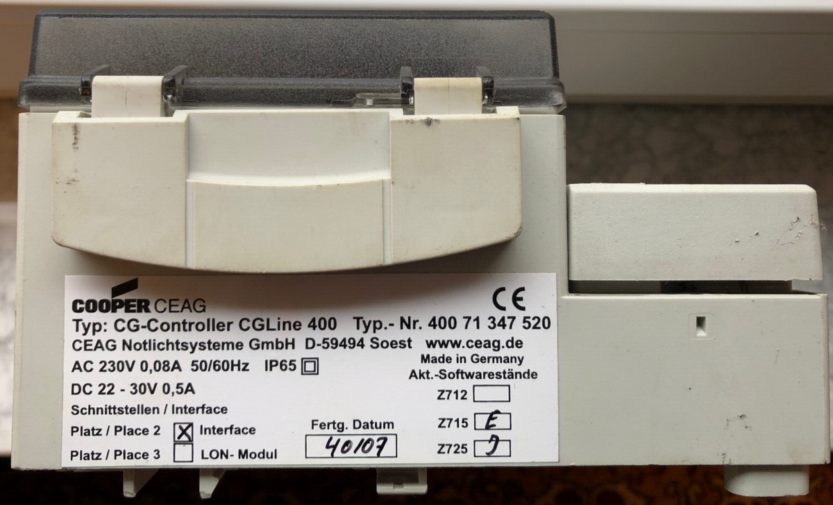 Cooper CEAG CG-Controller CGLine400 40071347520