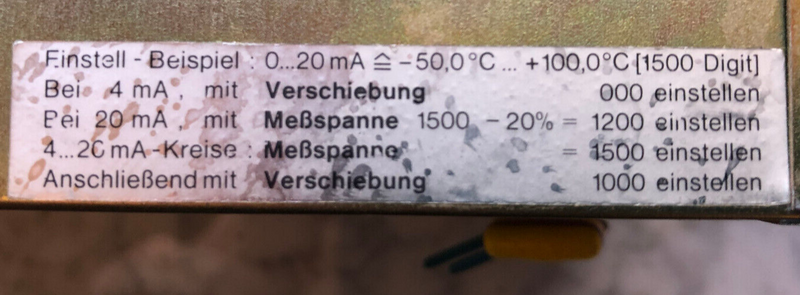 Knick 803 S2 Digital-Anzeiger ohne Hilfsenergie