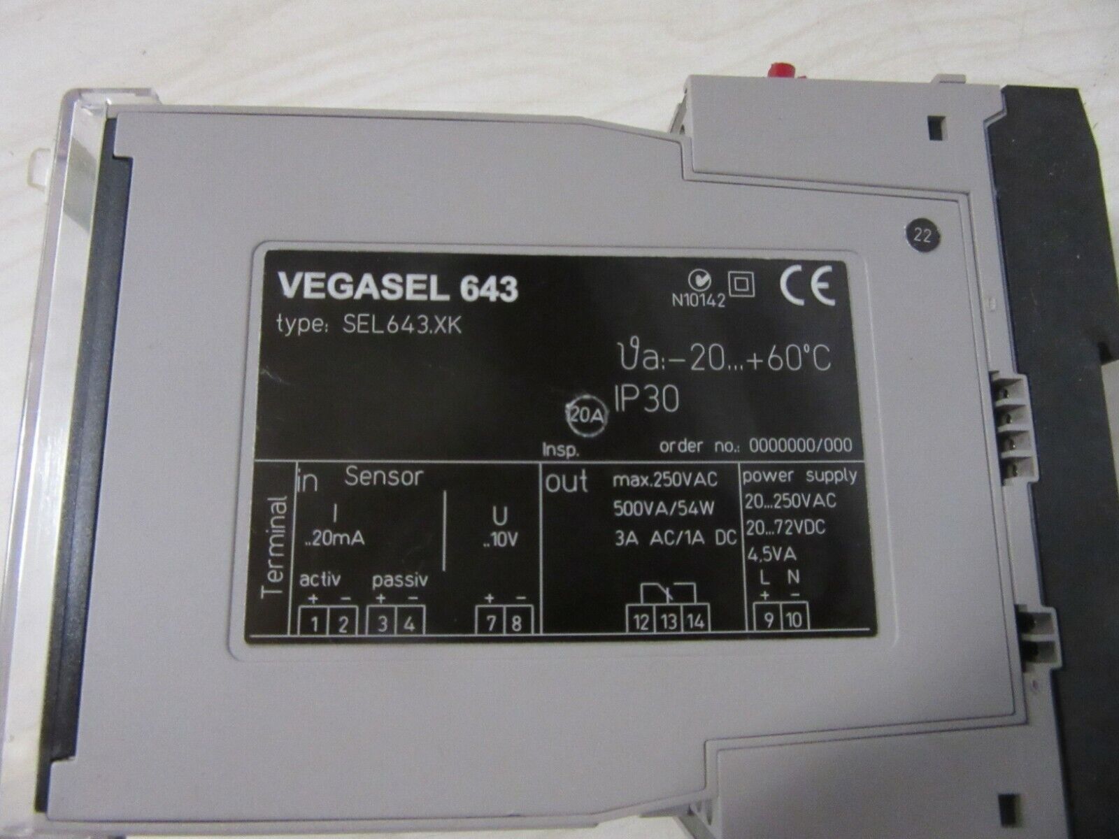 VEGASEL 643 SEL64.XK Zusatzgrenzschalter