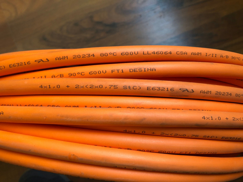 Kabel Servomotor  Länge: 36 m, techn. Daten siehe Fotos: AWM Style 20234