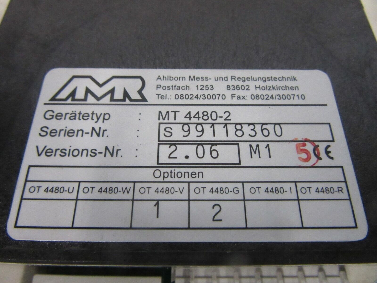 Ahlborn Mess- und Regelungstechnik MT 4480-2 S99118360 Temperaturregler 