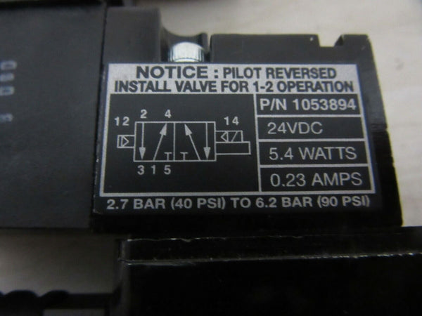 Nordson Magnetventil solenoid valve 1053894 24VDC 2.7 bar  6.2 bar 