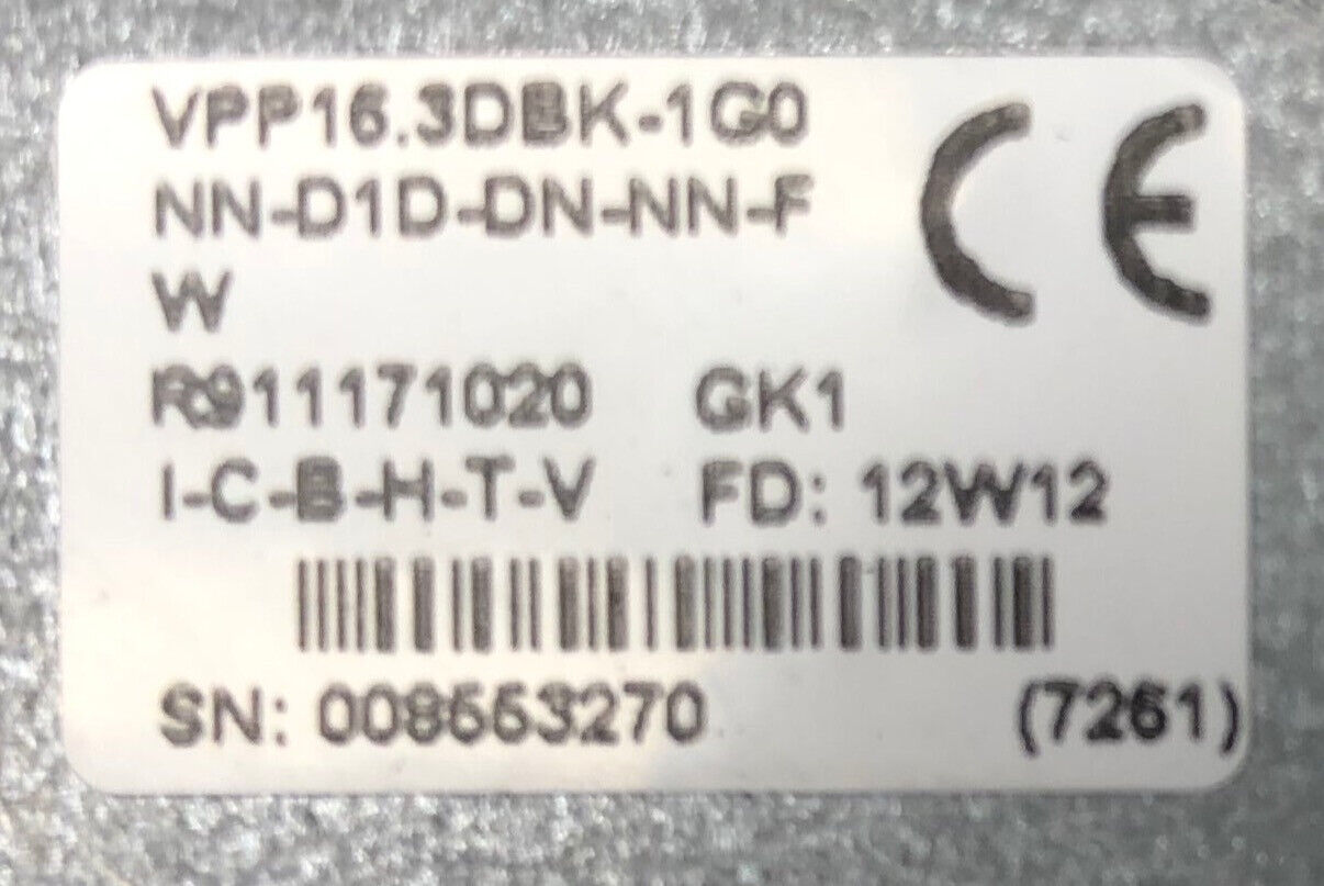 Rexroth IndraControl V, VPP16.3DBK-1G0, PC-Based, R911171020 - gebraucht, used -