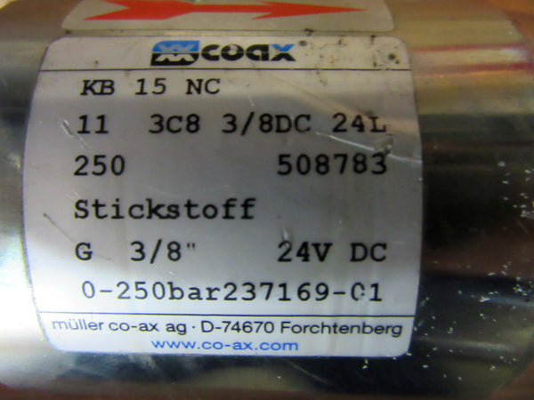 COAX KB 15 NC Ventil