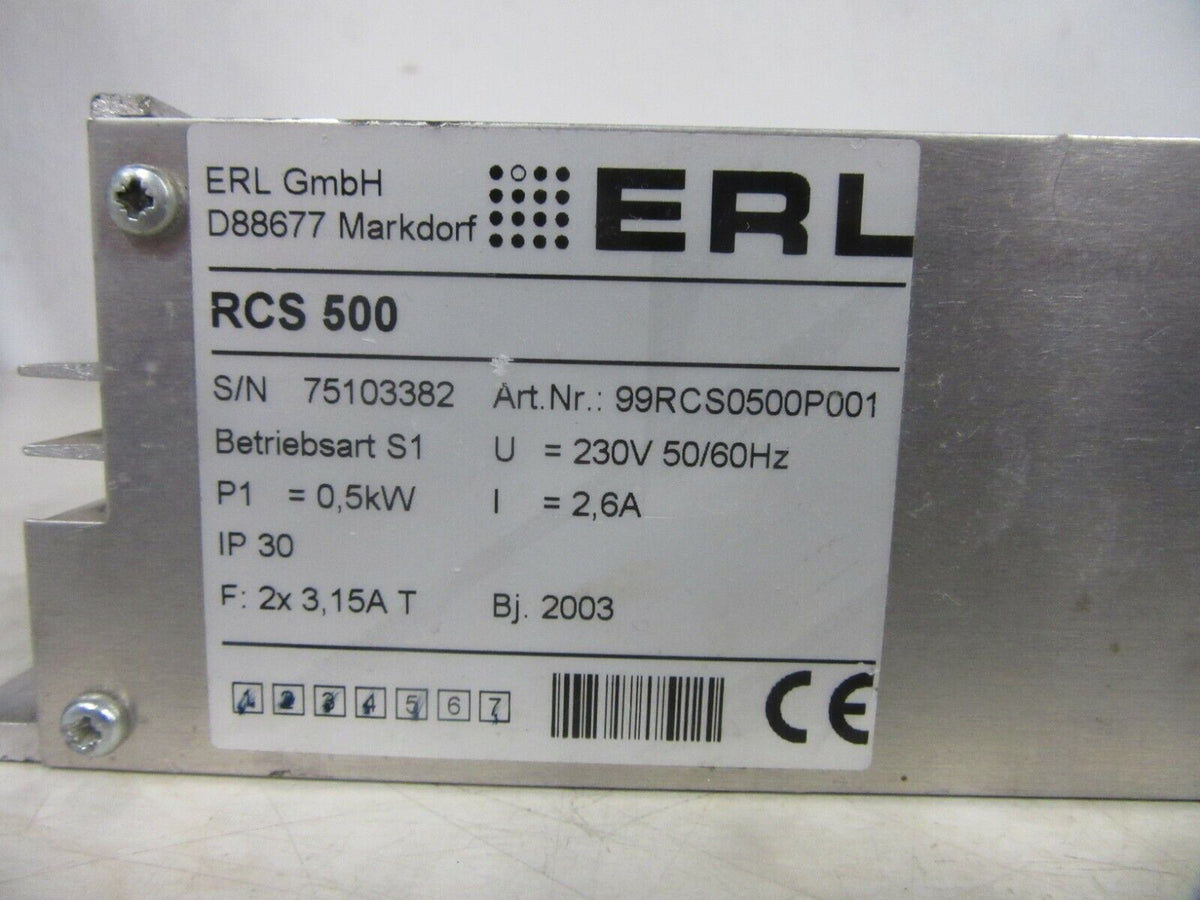 ERL RCS 500 Efficient 0.5-kW RPM Speed Control Drive