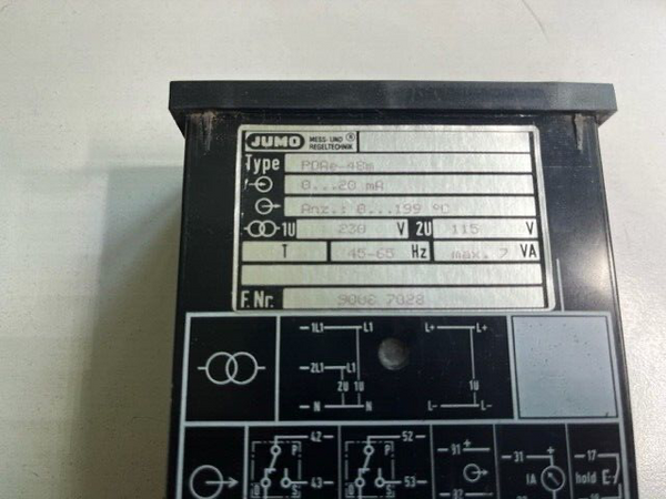 Jumo Type PDAe-48m.  0...20ma