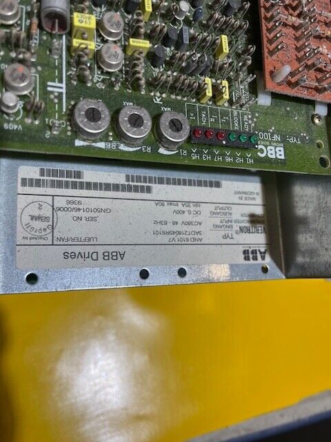 ABB Type AND 6101 V7 3ADT218045R6101 ABB DRIVE CONVERTER I/380V O/DC 0..400V