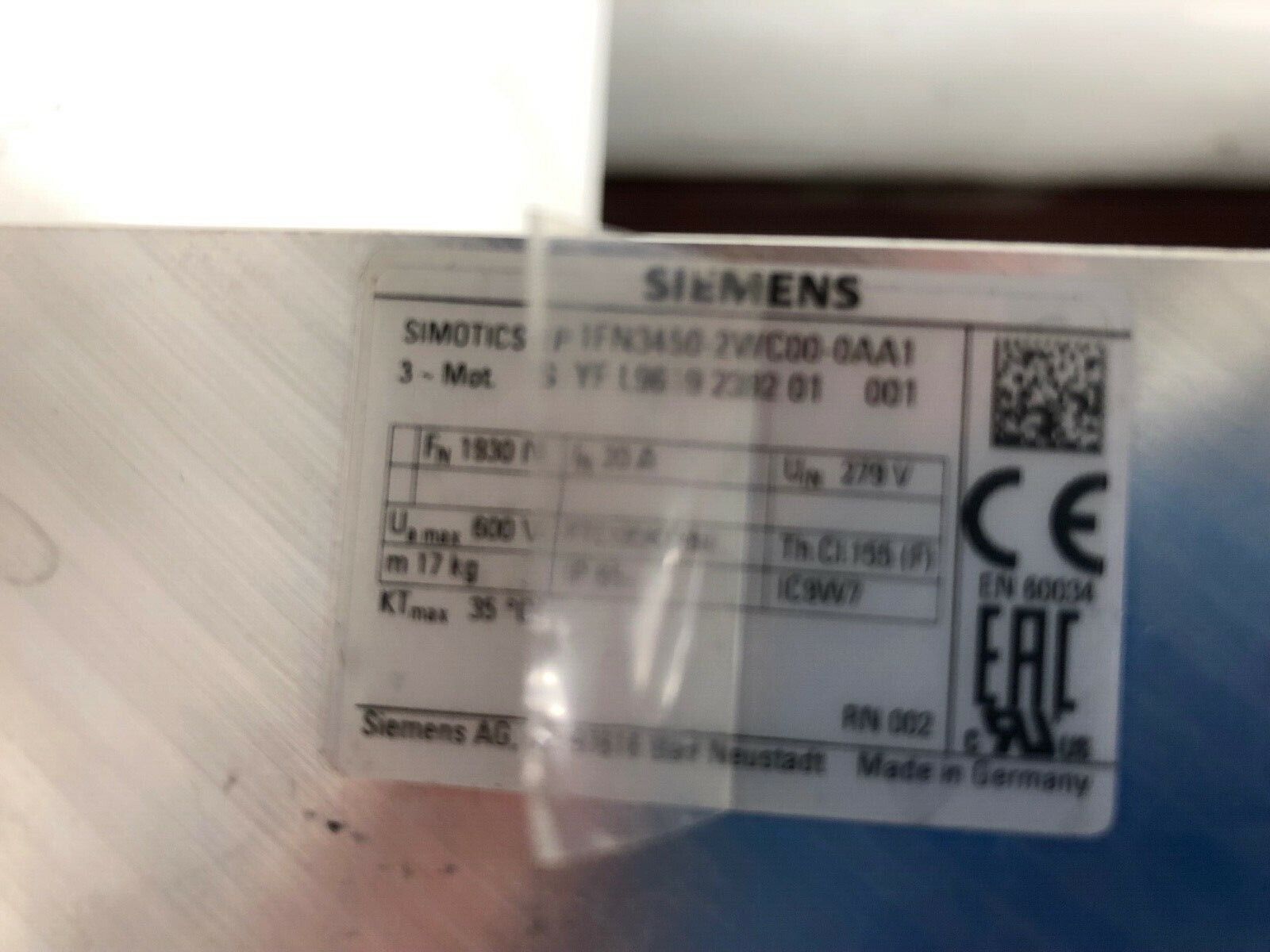 Siemens 1FN3450-2WC00-0AA1 Linearmotor Primärteil mit Präzisionskühler