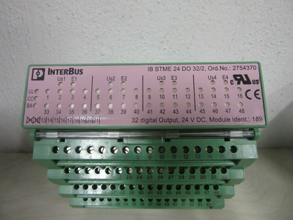 Phoenix Contact Interbus IB ST 24 DO32/2 2754370 + 2754325 27 54 32 5