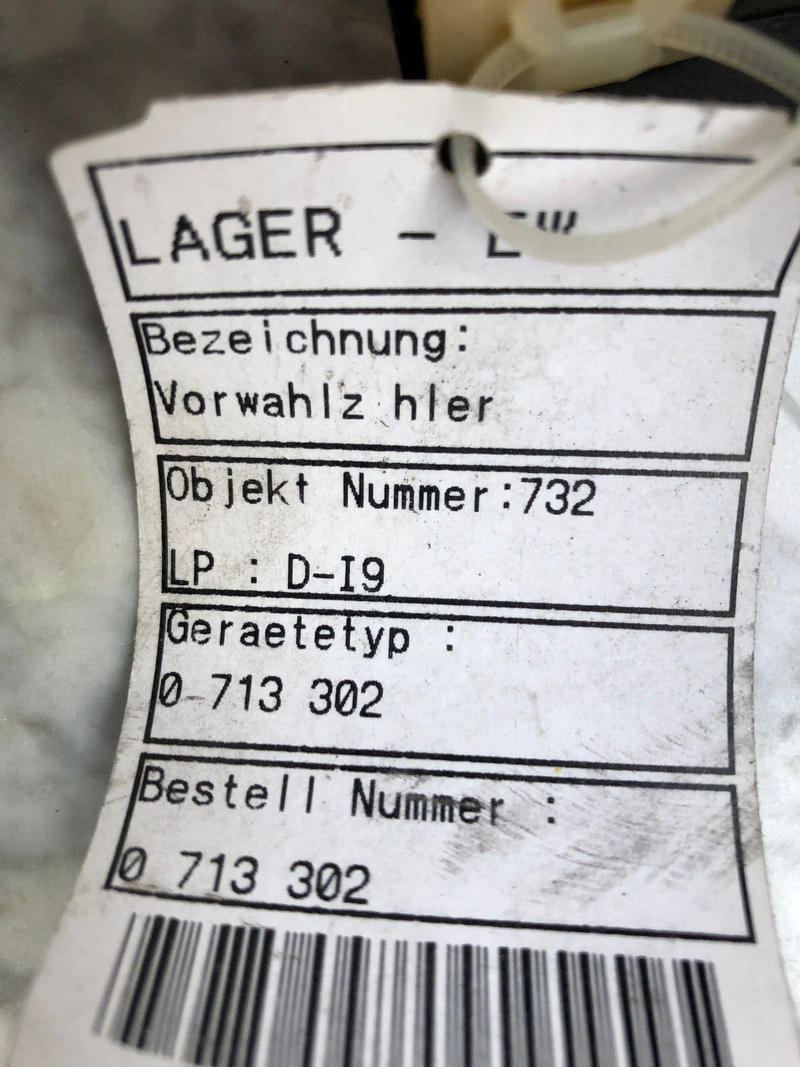 Hengstler 0 713 400 Vorwahl-Zähler mit Einbaurahmen