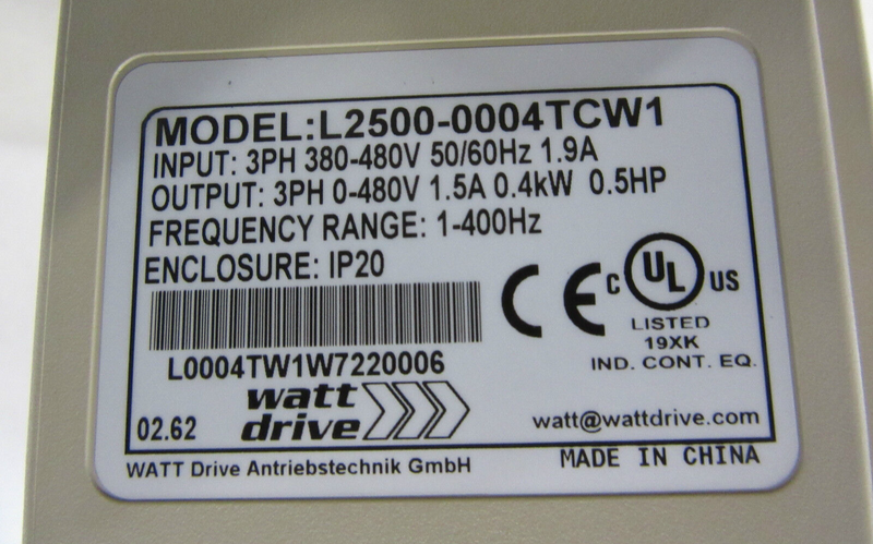 Watt Drive L2500-0004TCW1 FS20142-3,2-07
