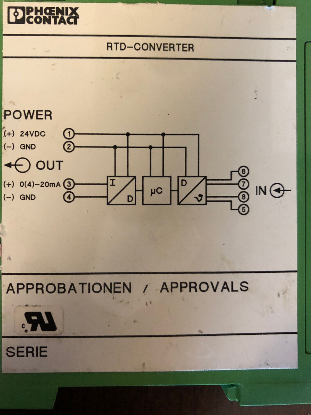 PHOENIX CONTACT RTD-Converter MCR-RTD/I Art.-Nr. 2808381