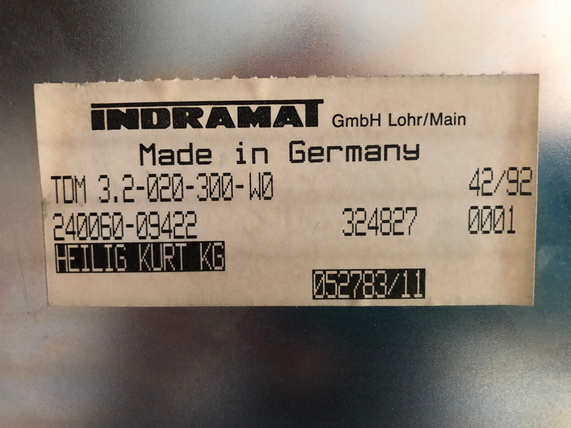 INDRAMAT Controller TDM 3.2-020-300-W0  240060-09422