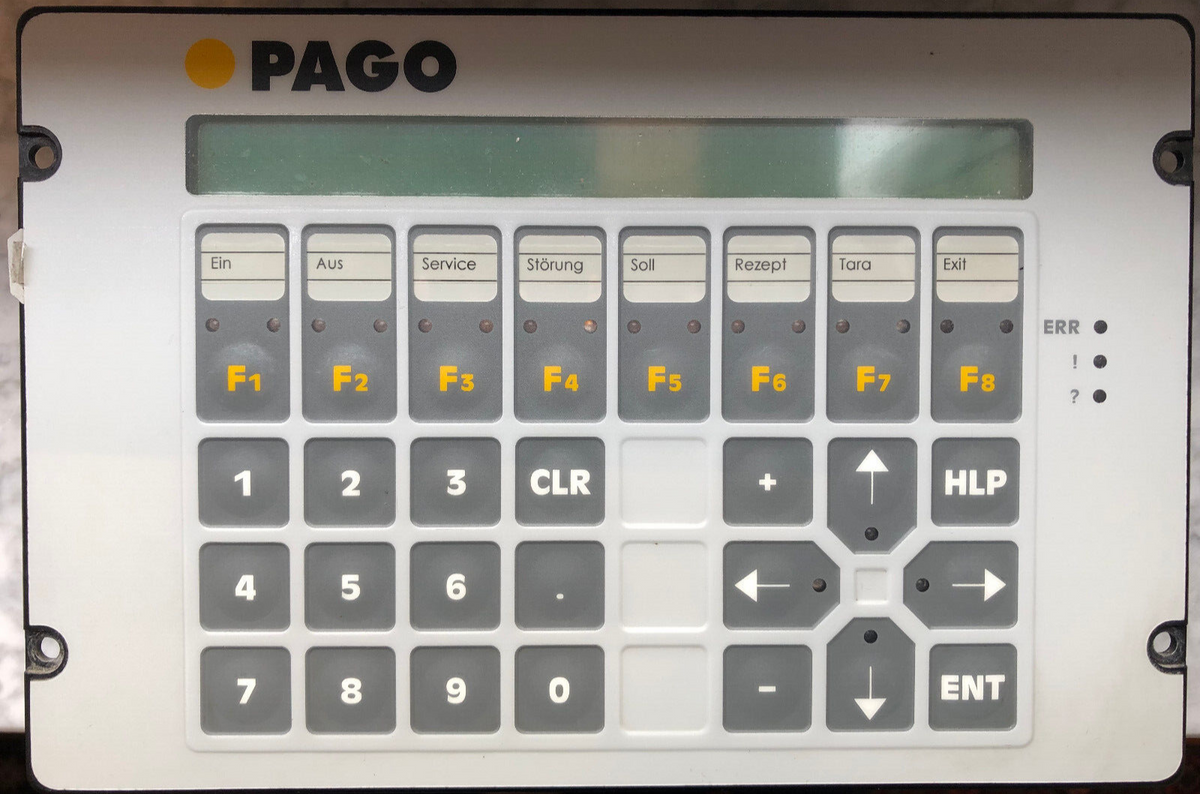PAGO LAUER Bedienpanel PCS090 090.206.D 201295