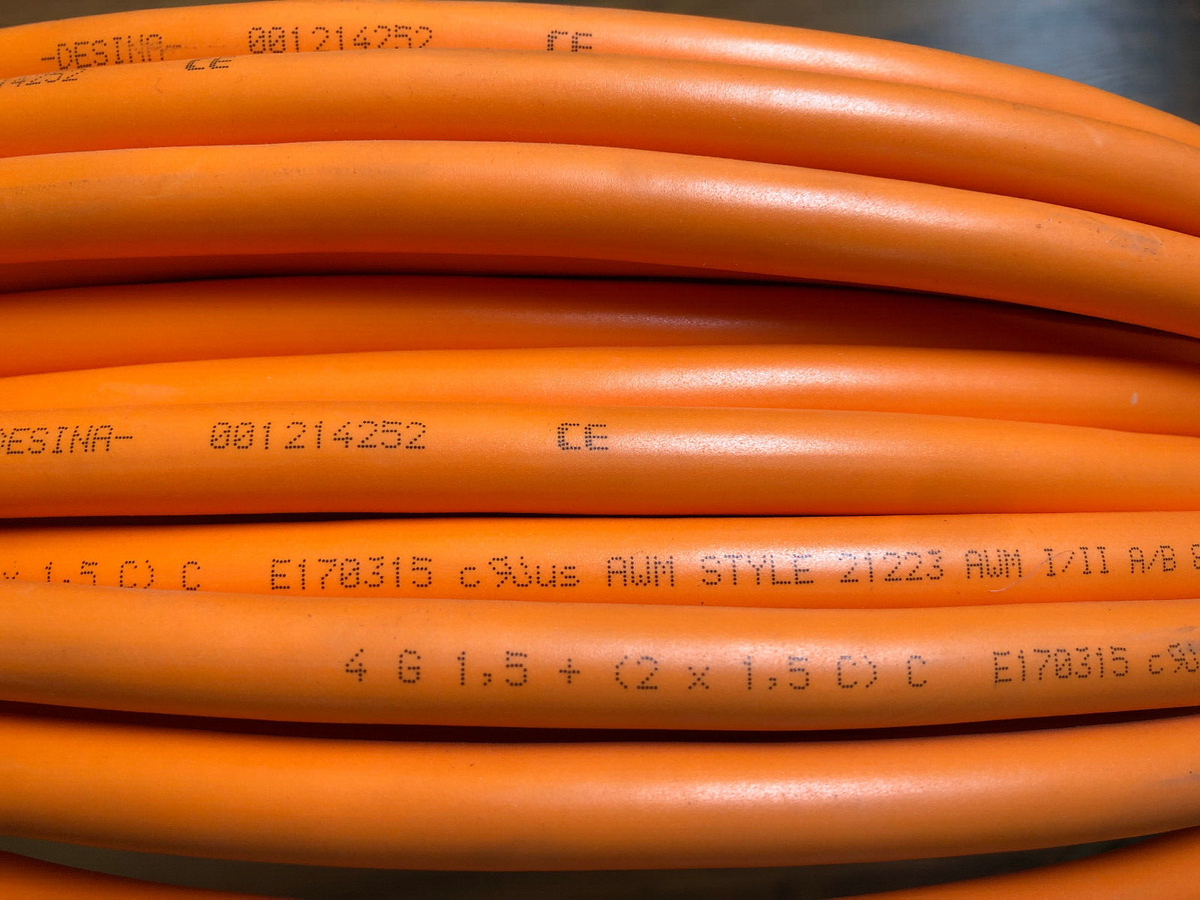 Kabel Servomotor  Länge: 35 m, techn. Daten siehe Fotos: AWM Style 21223