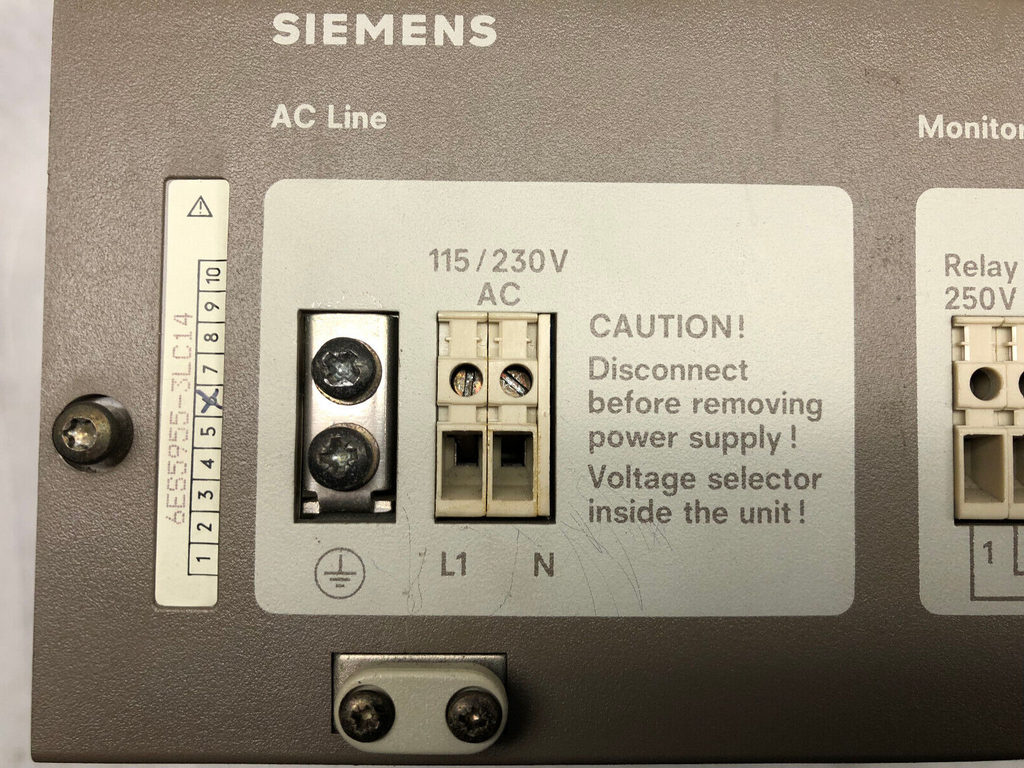 Siemens AC-Line Netzteil Power Supply 6ES5955-3LC14 E:6