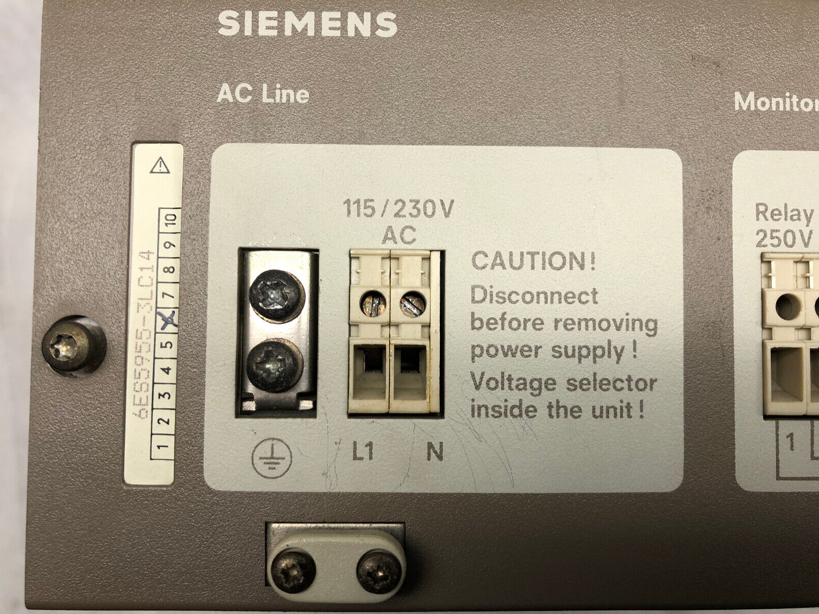Siemens AC-Line Netzteil Power Supply 6ES5955-3LC14 E:6