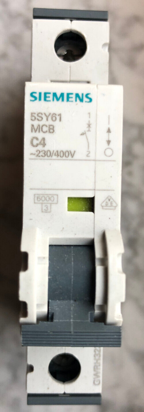 SIEMENS 5SY61 MCBC4  LEITUNGSSCHUTZSCHALTER -3pieces-