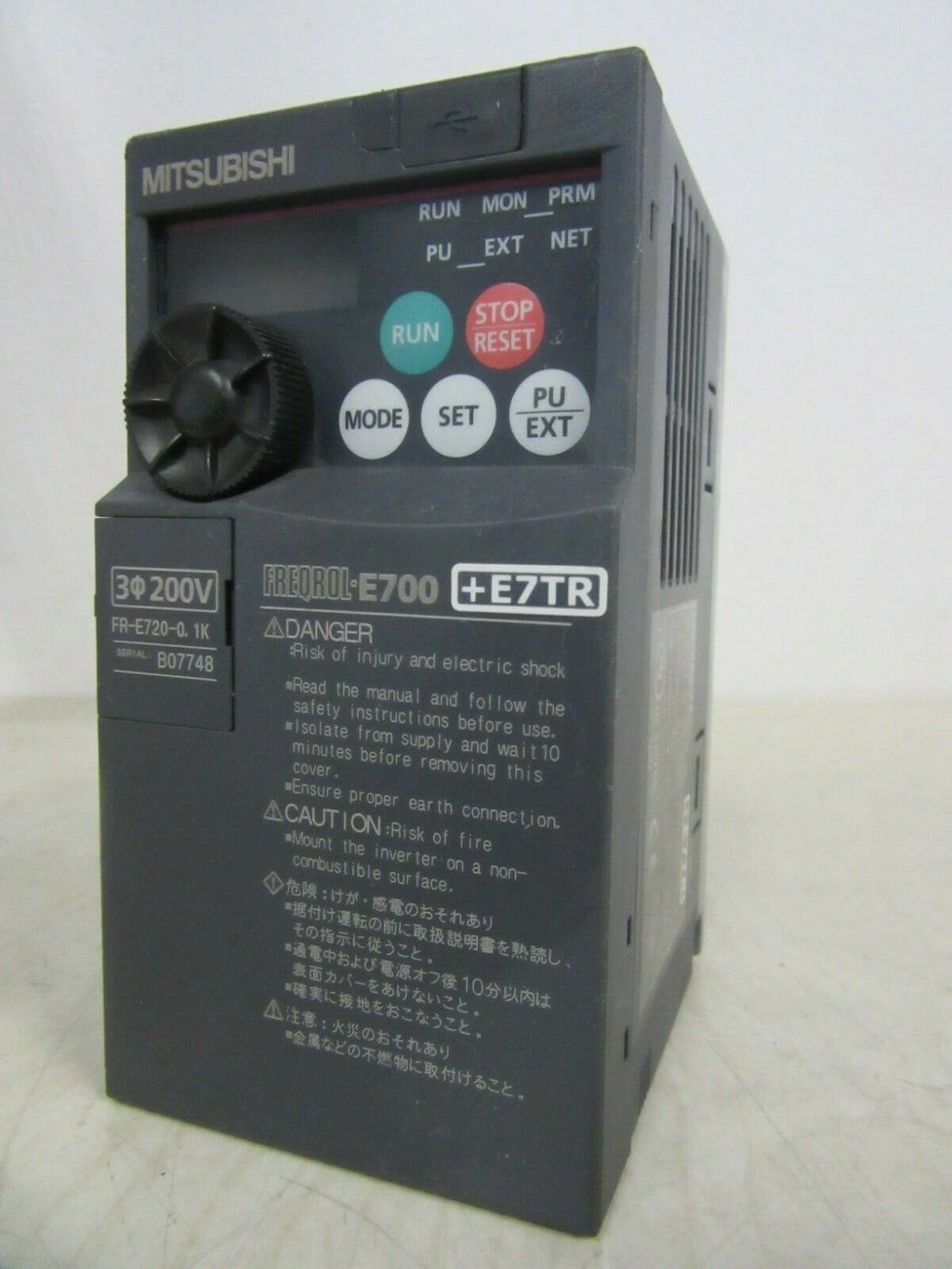 Mitsubishi FR-E720-0.1K Freqrol E700 Inverter
