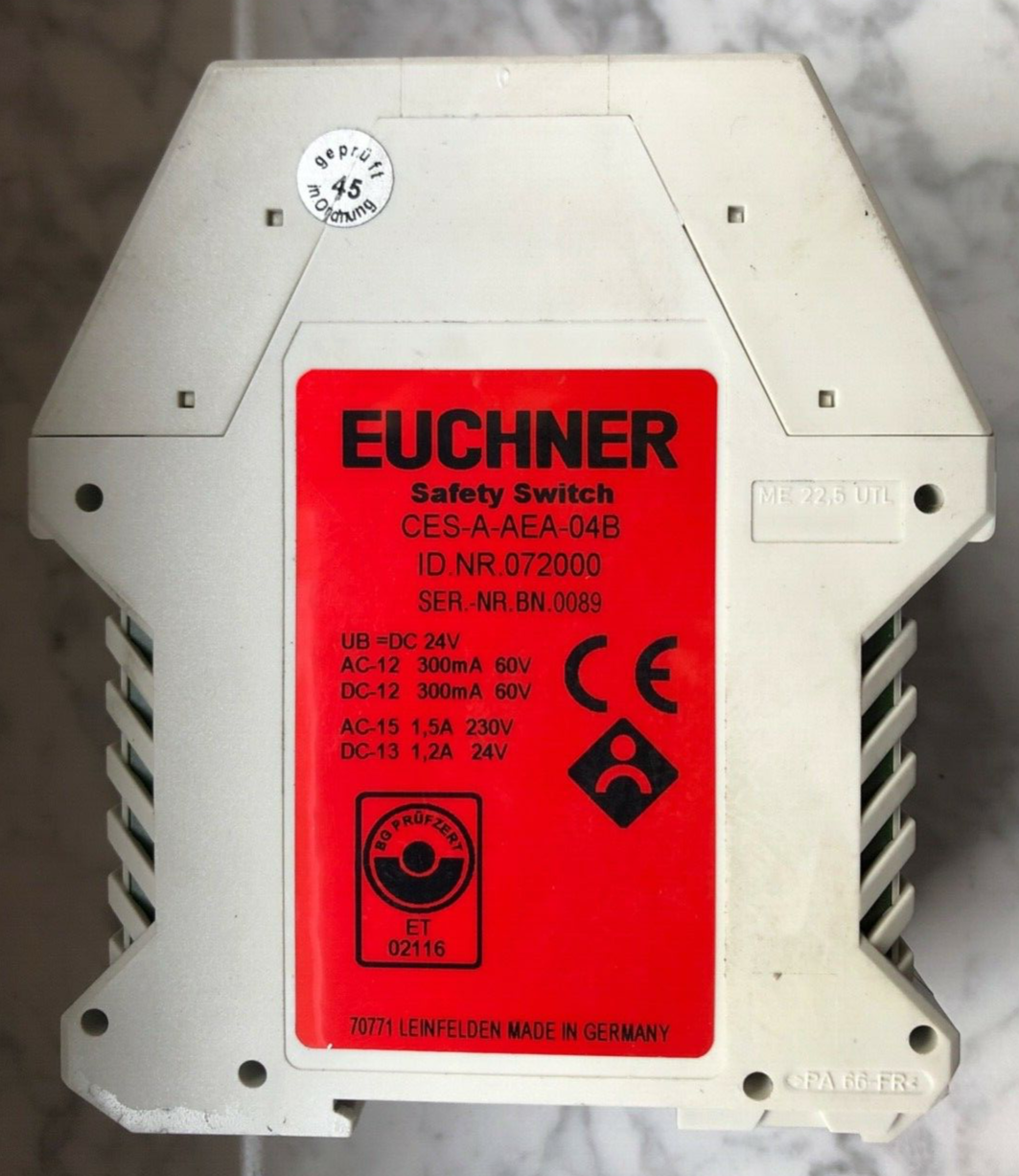 EUCHNER CES-A-AEA-04B Safety Switch Auswertegerät Id.Nr.: 072000