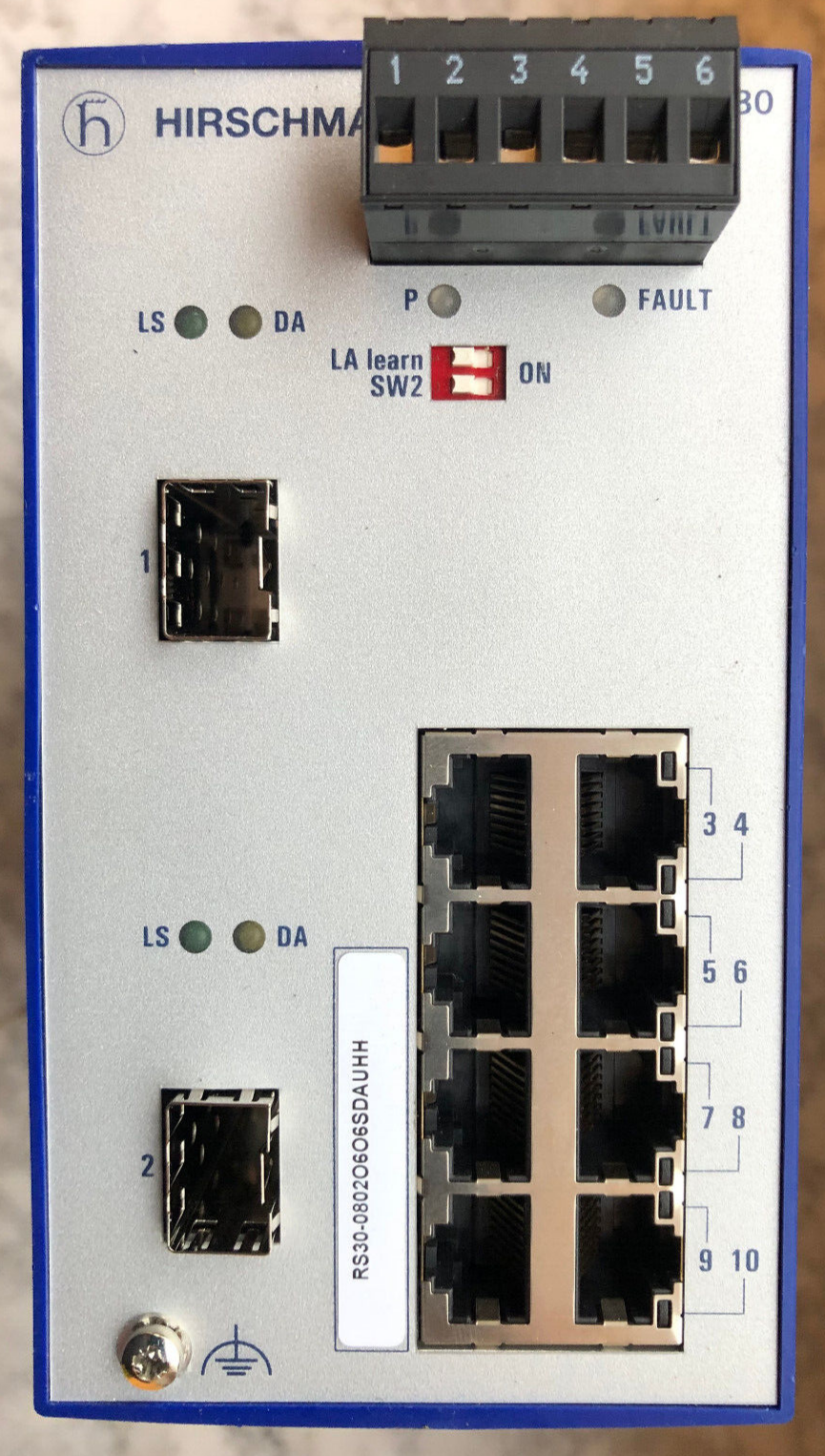 Hirschmann RS30 Rail Switch RS30-0802O6O6SDAUHH (Hutschienenmaontage)