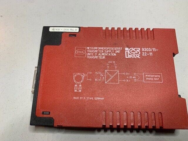 STAHL messumformerspeisegerät/Transmitter supply unit Typ:9303/11-22-11
