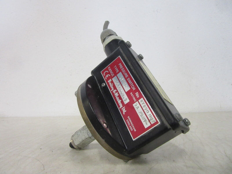 Bailey & Mackey Pressure Switch  Type 157CE No. 47850 002
