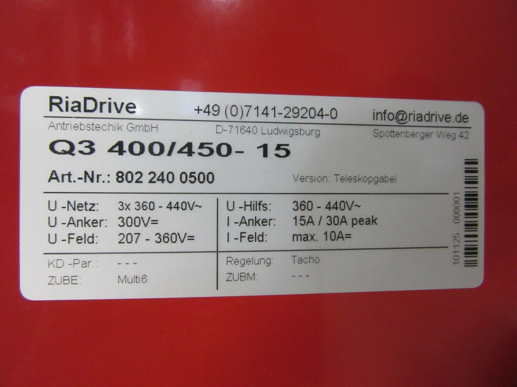 Riadrive RiaDrive Q3 400/450-15