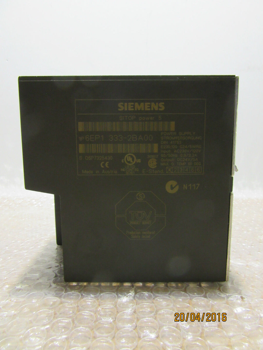 Siemens Sitop Power 5 6EP1 333-2BA00 | E-Stand: 1