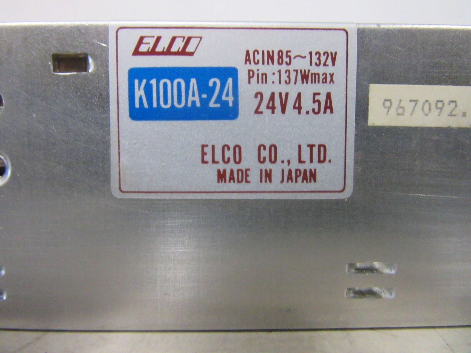 Elco K100A-24 24V 4.5A Netzteil