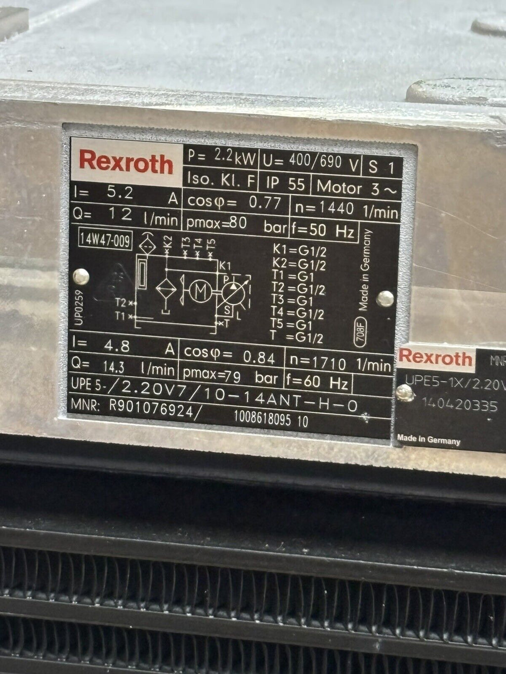 Rexroth UPE5-1X 2,20V7/10-14ANT-H-0 R901076924 Kompaktaggregat + Hydraulik