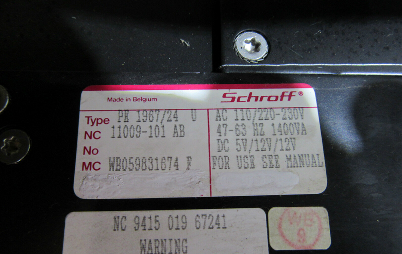 Schroff PE 1967/24 U Power Supply