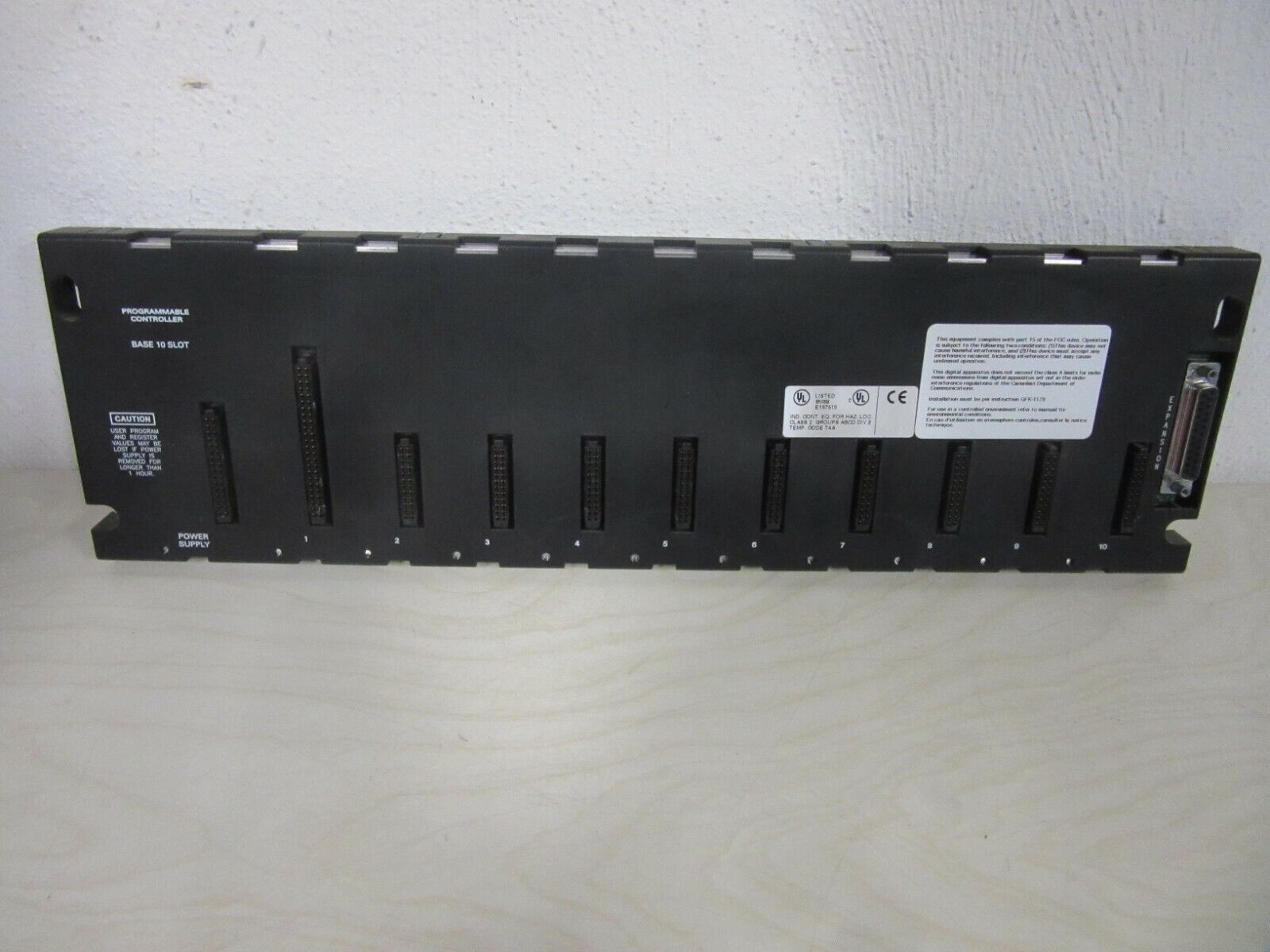 GE FANUC IC693CHS391J 10 SLOT BASE EMI ENHANCED