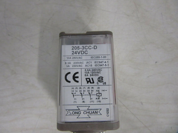 Kuhnke Universal Relais 205-3CC-D 24VDC Steckrelais