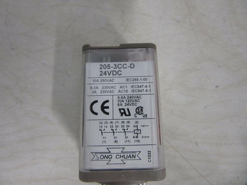 Kuhnke Universal Relais 205-3CC-D 24VDC Steckrelais