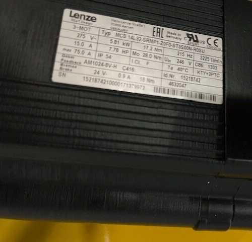 Lenze MCS 14L32-SRMP1-Z0F0-ST5S00N-R0SU   5,81KW + GEBER+BREMSE+GETRIEBE